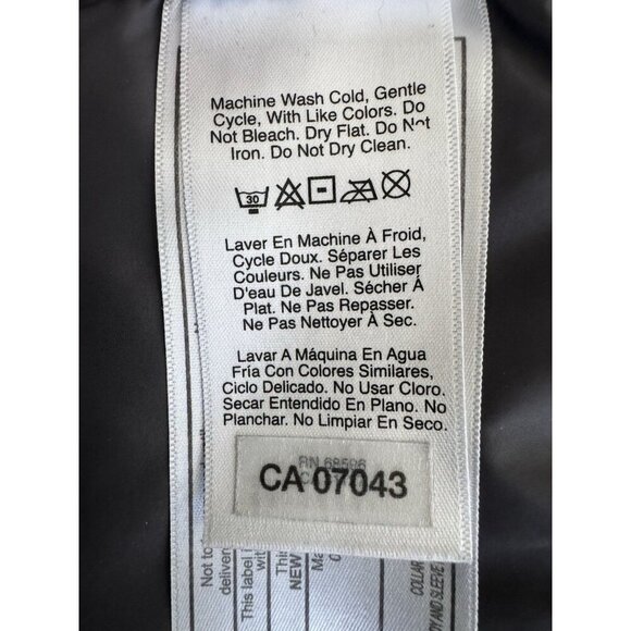 DKNY Women Sport Asymmetrical Zip Packable Down Puffer Coat, Grey, Size XL - Picture 15 of 16